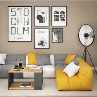 Dario, Antracita/Roble Arena, 90 x 59 cm - details 1