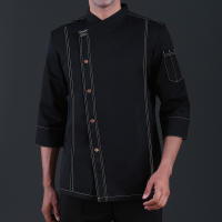 Chaqueta de Chef para hombre, camisas de cocinero de cocina de manga corta, uniforme de camarero de panadería y restaurante Unisex - details 8