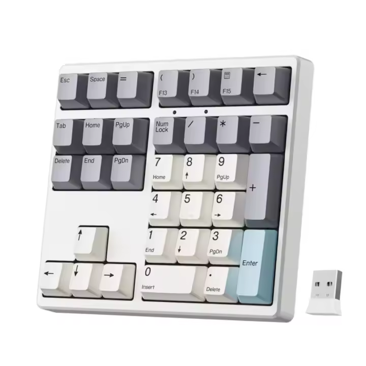 Teclado Mecánico Magicforce MF34, Teclado Numérico Inalámbrico Con 2 Modos (USB/2.4G), 34 Teclas, Tapas De Teclas PBT, Sistema Hot Swap, Personalizable. Ideal como regalo para oficina. - 1