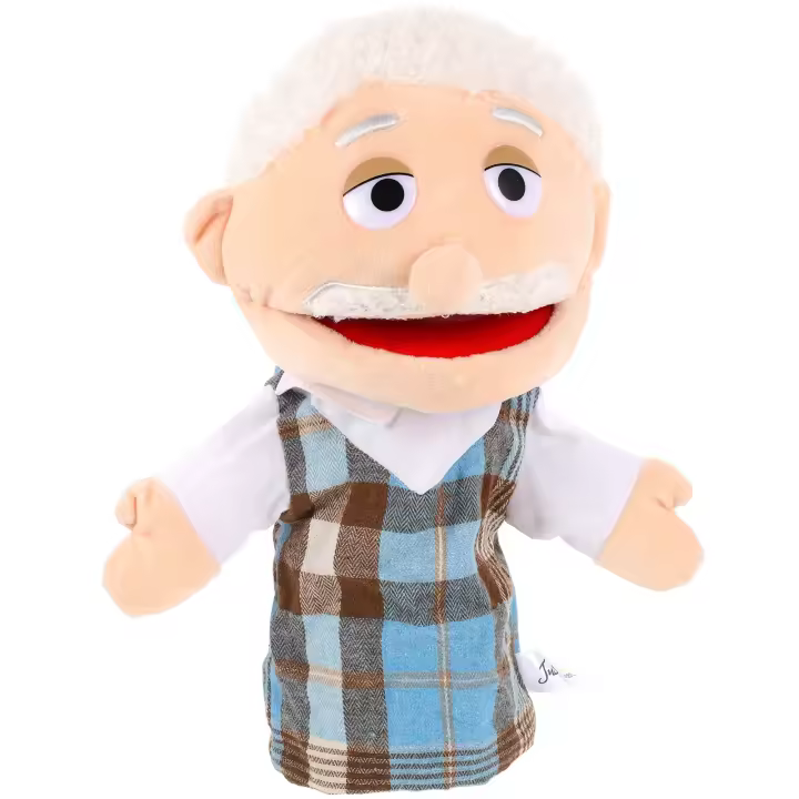Marionetas de mano de felpa suave para miembros de la familia, estilo, abuelos, abuelo, profesores, padres - 1