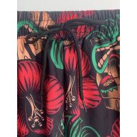 bañador hombre,Pantalones cortos deportivos con estampado de flores y dientes para hombre, Estilo Hawaiano informal, ropa de verano - details 3