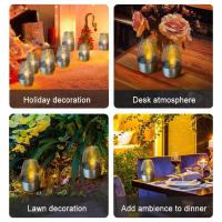 Luz de vela LED de acero inoxidable, luz Solar para jardín al aire libre, lámparas de té impermeables, lámparas de noche de cubierta, decoración de Navidad - details 9