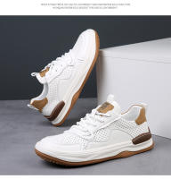 Zapatos de cuero para hombre, zapatos casuales huecos y transpirables de suela gruesa - details 19