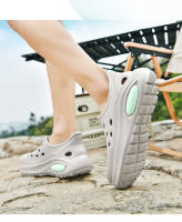 Sandalias Gruesas de Suela con Agujero para Hombres y Mujeres Moda de Playa, Deportes de Ocio, Temperamento Versátil, Pisando Caca - details 14