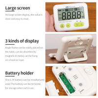 Medidor de temperatura Digital para interiores y exteriores, alarma, termómetro magnético para refrigerador, pantalla LCD con Sensor externo, nuevo - details 11