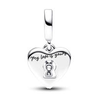 Colgante de Corazón Rojo de Plata de Ley 925 Nuevo Diseño de Verano Adecuado para Joyería - details 1