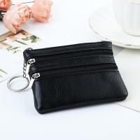 Monedero pequeño de cuero PU clásico para niña, cartera multifuncional con cremallera, monedero coreano, tarjetero - details 8