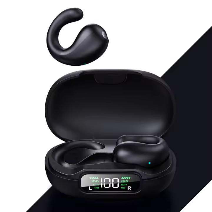 TWS with Clip EN LA Oreja, Cascos Estéreo de graves Hifi with Bluetooth, Micrófono táctil, pendientes, Auriculares para niños - 1