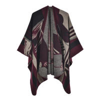 Mantón de mujer de nuevo estilo, capa con abertura de Cachemira de imitación gruesa de gran nombre a la moda para uso en pasarela - details 8