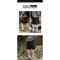 Verano al aire libre de tres a prueba de pantalones cortos de carga americana funcional viento impermeable deportes pantalones cortos sueltos de los hombres - details 9