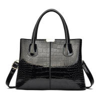 Bolso de hombro de charol de cuero PU para mujer, bolso de diseñador de lujo, bolso de compras de gran capacidad, moda - details 15