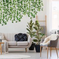 Guirnalda de Hiedra Artificial 24 Paquetes Plantas Colgantes para Decoración de Pared - details 16