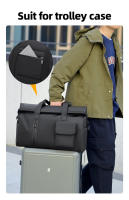 Bolsas de lona deportivas para gimnasio en seco y húmedo, bolsa de viaje para Yoga, bolso de negocios, para acampar al aire libre, senderismo, mochila grande para equipaje para ordenador portátil - details 5