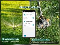 Inoma-puerta de enlace con temporizador de agua automático, sistema de riego de jardín con doble manguera, programador de aspersores remoto, compatible con Alexa - details 2