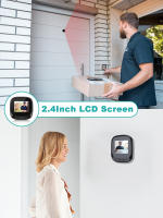 Visor de puerta con pantalla LCD de 2,4