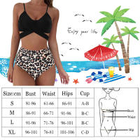 Conjunto de bikini push up para mujer, bañador de fruncido, traje de baño de cintura alta, atar en la espalda - details 6