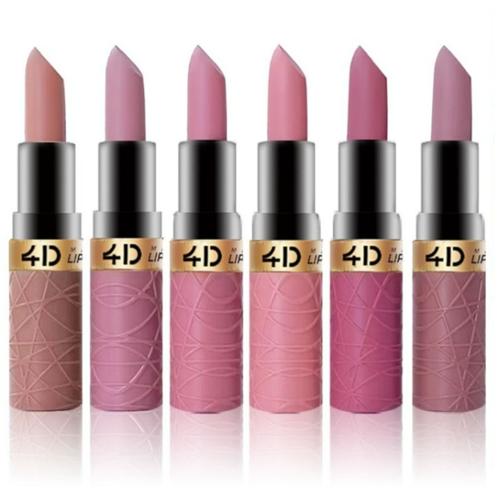Pintalabios Mate Impermeable, conjunto de 6, color Nude Oscuro