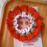 Flores Convallariae, gomas para el pelo de flores de ganchillo, elásticas, hechas a mano, tejidas, tocado de cuerda para el cabello, colorido, dulce, diario - details 1