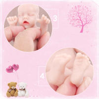 IVITA WG1575 Muñeca Recién Nacida de Silicona 100% Suave y Realista Juguete Educativo para Niños - details 14