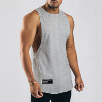 Camiseta de algodón sin mangas para hombre, camiseta sin mangas para gimnasio, culturismo, entrenamiento, Fitness muscular, chaleco que absorbe la humedad, gran oferta, Verano - details 14