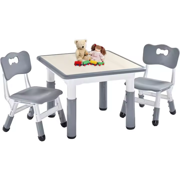 Infantil de Altura Ajustable, Escritorio Niño Fácil de Limpiar, para Aulas/Hogares, Aprobado por CPC y CE (3 Piezas) - 1