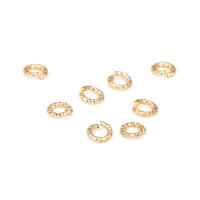 Anillos de salto de alambre trenzado de latón color oro de 18K de 5MM 6MM 8MM 10MM 12MM, anillos divididos, suministros para la fabricación de joyería, accesorios para bricolaje - details 22