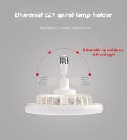 Lámpara LED de ventilador de techo con Control remoto, 85-265V, para sala de estar, dormitorio, ruido inferior, Base E27, silenciosa, 2 en 1 - details 12