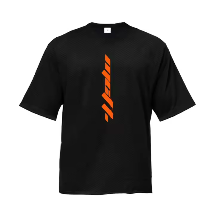 Oversized Loose Dropped Shoulder Gym Fitness Training Mens Casual T-shirts Summer Breathable Short Sleeve Mesh Quick Dry Shirts - 1