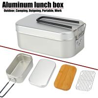 Ultralight Tableware Camping Cookware Lunch Box Cooking Pots Picnic Accessories Outdoor Cutlery Kitchen Set Hiking Sports - details 0