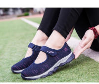 Zapatos Deportivos informales de malla tejida para mujer, zapatillas profesionales antideslizantes para correr, zapatos ligeros y cómodos para mamá, Verano - details 27