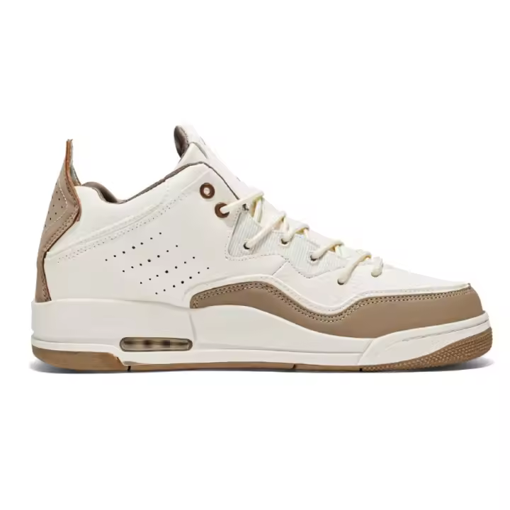Zapatos de baloncesto retro para hombre con absorción de impactos y parte superior media que absorben los golpes usables - 1