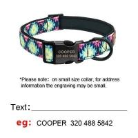 Collar personalizado perro, correa de nailon con estampado colorido para perros pequeños, medianos y grandes - details 1
