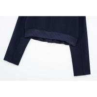 BUNO- cazadora lisa a la moda para mujer, abrigo con bolsillos, cuello en V, manga larga con una hilera de botones, trajes elegantes para mujer - details 16