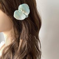 Horquilla de ácido acético con Clip lateral, Clip de pico de pato con flor de estilo coreano, Clip trasero de orquídea y mariposa, pasadores frescos para boda - details 2