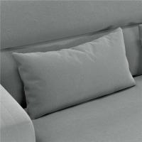 Sofá Moderno de 2 Plazas Tapizado de Tela Patas de Madera Cojines de Almohada para Sala - details 15