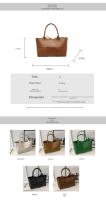 Bolso de mano grande todo en uno, bandolera trenzada de gran capacidad para axila, a la moda, novedad de otoño, 2025 - details 0