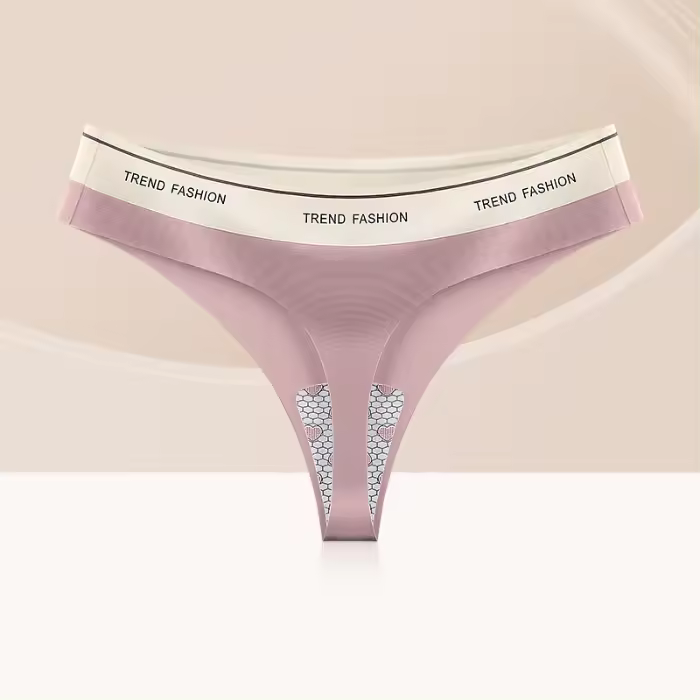 Tangas sin costuras para mujer, ropa interior lisa deportiva, lencería acogedora, Sexy, con parte trasera en T, gran oferta, 2023 - 1