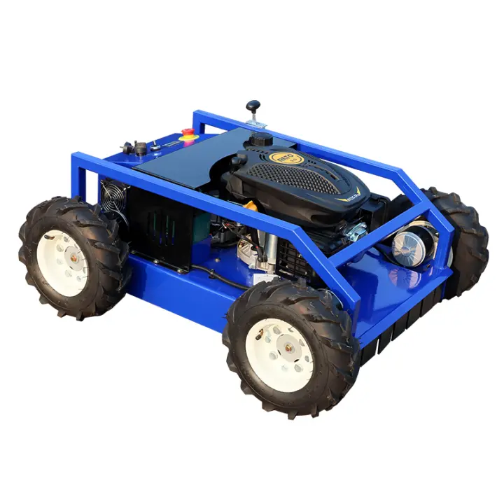 Robot cortacésped con control remoto con ruedas, cortacésped con Control remoto inalámbrico, tractor cortacésped estándar de la UE - 1