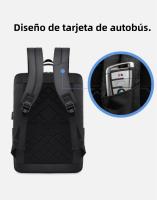 Mochila de viaje para Hombre, Impermeable, Ordenador portátil con USB, negocios, Trabajo Diario, viajes Escolares, mujer - details 8