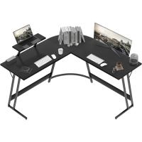 Soporte de Monitor Gamer en Forma de L 130x130cm Carbono Negro Para Estudio de Oficina Dormitorio - details 4