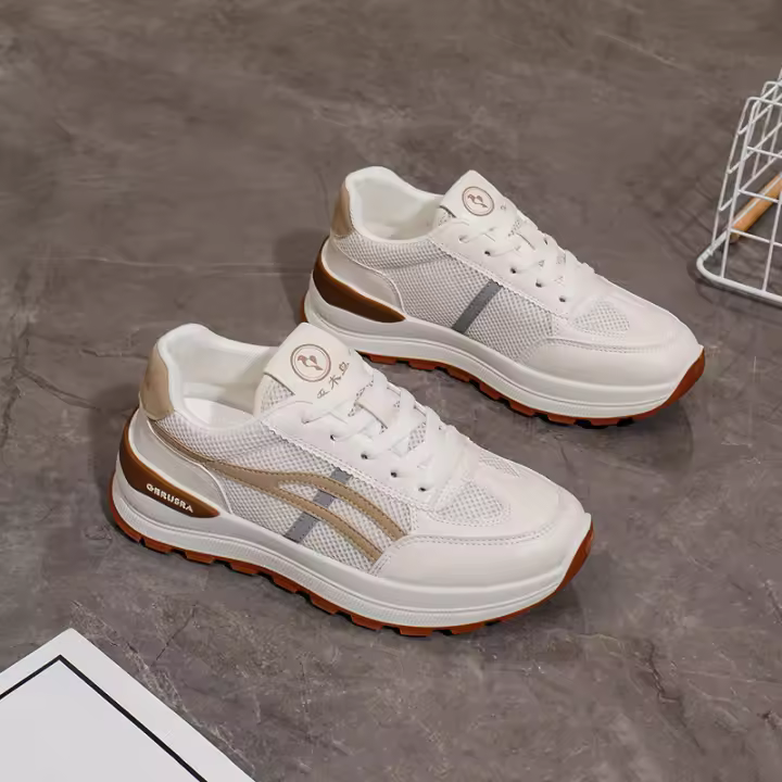 Zapatillas de Mujer Tejidas al Viento de Estilo Coreano Nuevas para Verano 2025 - 1