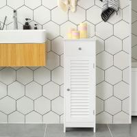 Almacenaje Pequeño Cajón Puerta Persiana Salón Dormitorio 30 x 32 x 87 cm Blanco - details 5