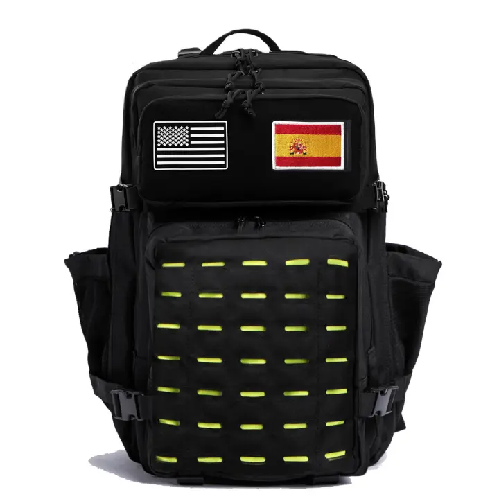 Mochila Táctica Militar Resistente Al Agua Y Duradera Para Senderismo, Camping, Pesca Y Gimnasio Con Soporte Para Botella, 50L - 1