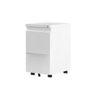 Archivero de Armario de Oficina Móvil con Ruedas Metalico Mueble de Oficina con Cerradura y Llave para Carta/A4 Blanco, 51 x 40 x 64cm - details 11