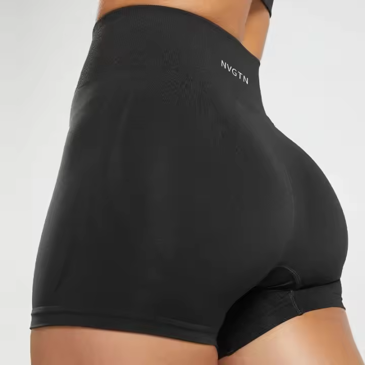 NVGTN pantalones cortos sin costuras para mujer, ropa de medio pantalón suave para Fitness, Yoga, gimnasio, correr, bicicleta - 1