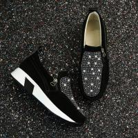 Zapatos de punta redonda plana con cremallera lateral inferior gruesa, zapatos deportivos casuales para mujer, zapatos de talla grande - details 8