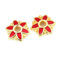 Tapetes de Flores de Brasso Dorado 18K 30PCS Accesorios de Joyería DIY de Alta Calidad - details 73