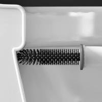 Cepillo de baño con forma de ganso montado en la pared, cepillo de baño colgante divertido blanco, cepillo recargable de silicona, Herramientas de limpieza de esquina para Baño - details 4
