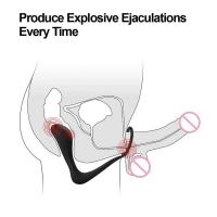 Leten 2 en 1 Slilcone x Anal Plug Masaje de Próstata Masculino Retraso de Eyaculación Anillo Estimulador Juguetes Sexuales para Adultos para Hombres Gay - details 3