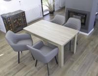 Sillas de comedor de tela (juego de 2) con patas de metal para cocina y sala de estar - details 8